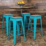 Flash Furniture , 4-ET-31320W-30-TL-R-GG, Restaurant Barstools