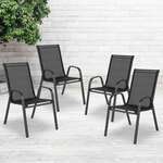 Flash Furniture , 4-JJ-303C-GG, Indoor Outdoor Chairs