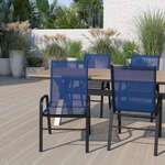 Flash Furniture , 4-JJ-303C-NV-GG, Indoor Outdoor Chairs