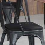 Flash Furniture , 4-JJ-SEA-PL01-BK-GG, Restaurant Chairs - Accessories