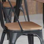 Flash Furniture , 4-JJ-SEA-PL01-TEAK-GG, Restaurant Chairs - Accessories