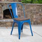 Flash Furniture , CH-31230-BL-WD-GG, Restaurant Chairs
