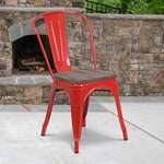 Flash Furniture , CH-31230-RED-WD-GG, Restaurant Chairs