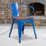 Flash Furniture , CH-31270-BL-WD-GG, Restaurant Chairs