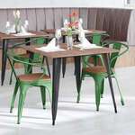 Flash Furniture , CH-31270-GN-PL1T-GG, Indoor Outdoor Chairs