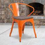Flash Furniture , CH-31270-OR-WD-GG, Restaurant Chairs