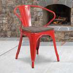 Flash Furniture , CH-31270-RED-WD-GG, Restaurant Chairs