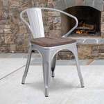 Flash Furniture , CH-31270-SIL-WD-GG, Restaurant Chairs