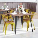 Flash Furniture , CH-31270-YL-PL1T-GG, Indoor Outdoor Chairs