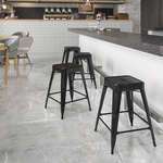 Flash Furniture , CH-31320-24-BK-GG, Indoor Outdoor Barstools