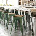 Flash Furniture , CH-31320-24-GN-PL2T-GG, Indoor Outdoor Barstools
