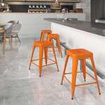 Flash Furniture , CH-31320-24-OR-GG, Indoor Outdoor Barstools