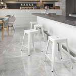 Flash Furniture , CH-31320-24-WH-GG, Indoor Outdoor Barstools