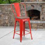 Flash Furniture , CH-31320-24GB-RED-WD-GG, Restaurant Barstools