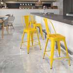 Flash Furniture , CH-31320-24GB-YL-GG, Indoor Outdoor Barstools