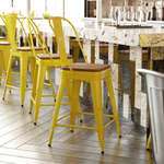 Flash Furniture , CH-31320-24GB-YL-PL2T-GG, Indoor Outdoor Barstools