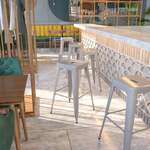 Flash Furniture , CH-31320-30-SIL-GG, Indoor Outdoor Barstools