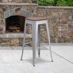 Flash Furniture , CH-31320-30-SIL-WD-GG, Restaurant Barstools