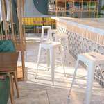 Flash Furniture , CH-31320-30-WH-GG, Indoor Outdoor Barstools