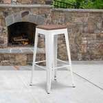 Flash Furniture , CH-31320-30-WH-WD-GG, Restaurant Barstools