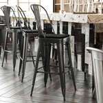 Flash Furniture , CH-31320-30GB-BK-PL2B-GG, Indoor Outdoor Barstools