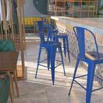 Flash Furniture , CH-31320-30GB-BL-GG, Indoor Outdoor Barstools