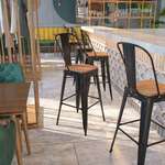 Flash Furniture , CH-31320-30GB-BQ-WD-GG, Restaurant Barstools