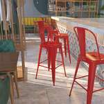 Flash Furniture , CH-31320-30GB-RED-GG, Indoor Outdoor Barstools