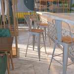 Flash Furniture , CH-31320-30GB-SIL-WD-GG, Restaurant Barstools