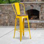 Flash Furniture , CH-31320-30GB-YL-WD-GG, Restaurant Barstools