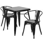 Flash Furniture , CH-31330-2-70-BK-GG, Indoor Outdoor Sets