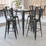 Flash Furniture , CH-31330B-2-30GB-BK-GG, Indoor Outdoor Sets
