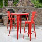 Flash Furniture , CH-31330B-2-30GB-RED-GG, Indoor Outdoor Sets