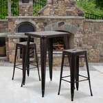 Flash Furniture , CH-31330B-2-30SQ-BQ-GG, Indoor Outdoor Sets