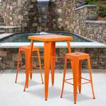 Flash Furniture , CH-31330B-2-30SQ-OR-GG, Indoor Outdoor Sets