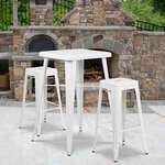Flash Furniture , CH-31330B-2-30SQ-WH-GG, Indoor Outdoor Sets