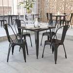 Flash Furniture , CH-51040-29-BK-GG, Indoor Outdoor Tables