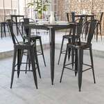 Flash Furniture , CH-51040-40-BK-GG, Indoor Outdoor Tables