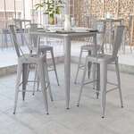 Flash Furniture , CH-51040-40-SIL-GG, Indoor Outdoor Tables