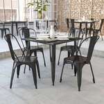 Flash Furniture , CH-51050-29-BK-GG, Indoor Outdoor Tables