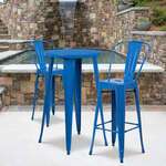 Flash Furniture , CH-51080BH-2-30CAFE-BL-GG, Indoor Outdoor Sets