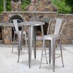 Flash Furniture , CH-51080BH-2-30CAFE-SIL-GG, Indoor Outdoor Sets