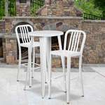 Flash Furniture , CH-51080BH-2-30VRT-WH-GG, Indoor Outdoor Sets