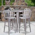 Flash Furniture , CH-51080BH-4-30VRT-SIL-GG, Indoor Outdoor Sets
