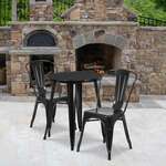Flash Furniture , CH-51080TH-2-18CAFE-BK-GG, Indoor Outdoor Sets