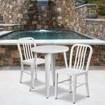 Flash Furniture , CH-51080TH-2-18VRT-WH-GG, Indoor Outdoor Sets