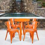 Flash Furniture , CH-51080TH-4-18ARM-OR-GG, Indoor Outdoor Sets