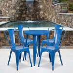 Flash Furniture , CH-51080TH-4-18CAFE-BL-GG, Indoor Outdoor Sets