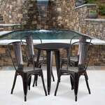 Flash Furniture , CH-51080TH-4-18CAFE-BQ-GG, Indoor Outdoor Sets