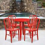 Flash Furniture , CH-51080TH-4-18VRT-RED-GG, Indoor Outdoor Sets